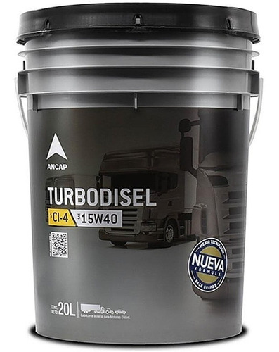 Imagen 2 de 7 de Aceite Para Diesel 15w40 Turbo Disel Ancap Lubricante 20 Lts