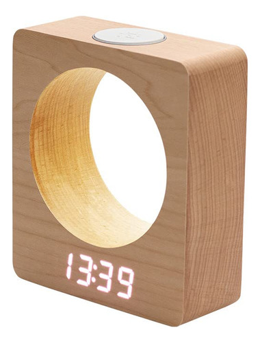 St Ankor Reloj Despertador Digital De Madera Con Luz Led, 3