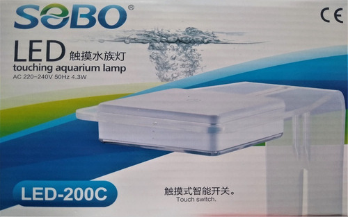 Lámpara Táctil Sobo 200c De Luz Led Para Acuario De 20-35cm