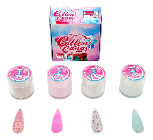 Collection Cotton Candy Uñas Acrilicas Fantasy Nails