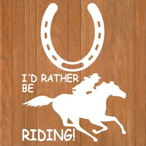 Horse Fast Horseshoe Be Riding Running Rather Small Decals 2