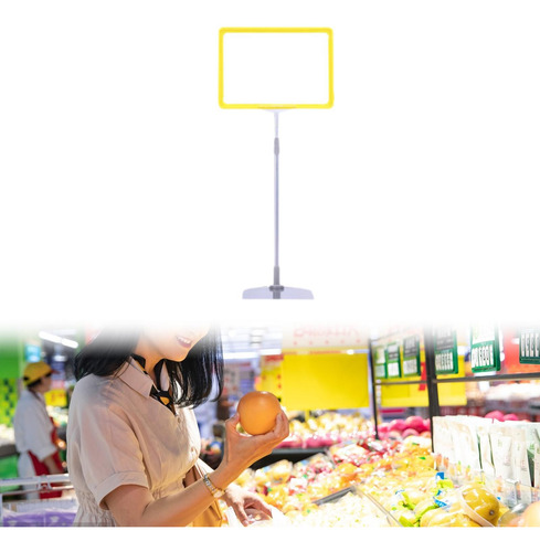 Soporte Para Carteles Ajustable, Soporte Para Amarillo
