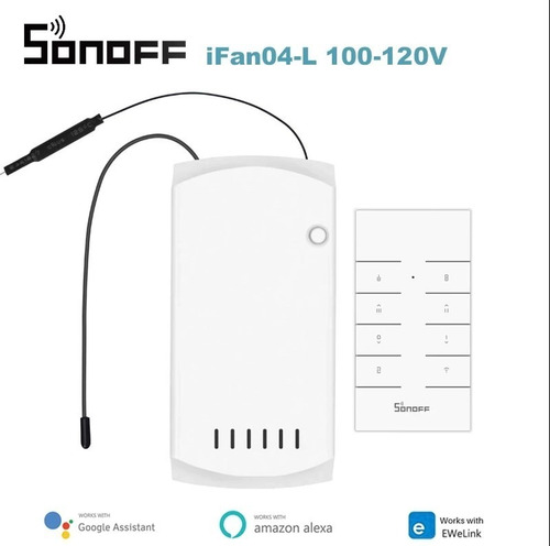 Imagen 3 de 10 de Sonoff Ifan04 - Control Smart De Ventiladores De Techo C/luz
