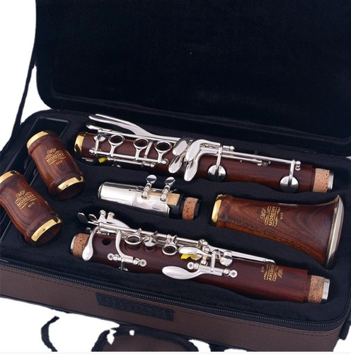 Clarinete Profesional Red Wood, Chapado En Oro, 17 Teclas