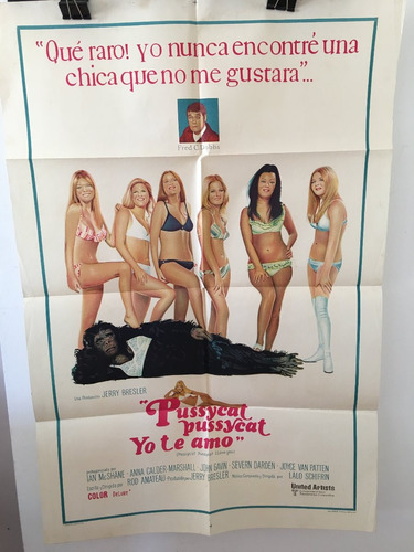Afiche De Cine Original - Pussycat Pussycat Yo Te Amo