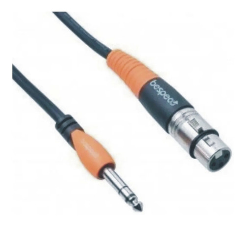 Cable Plug Estereo A Xlr Hembra 1 Metro Bespeco Slsf100