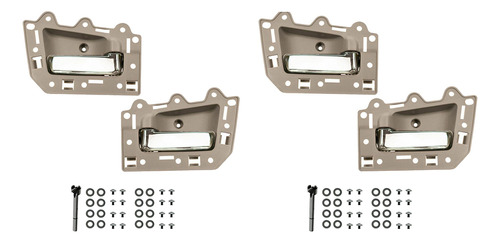 Juego De 4 Manillas Para Puertas Interiores Traseras, Delant