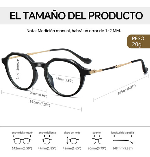 Lentes Computadoras Hombre Mujer Anti Luz Azul Celular Pc Tv