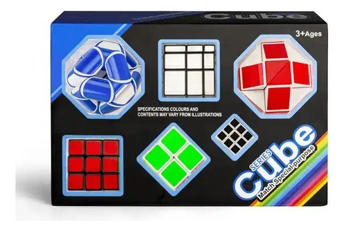 Cubo Rubik Set 6 Cubos Diferentes 3d, Espejo, 3x3 Y Otros   