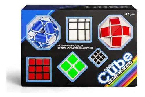 Cubo Rubik Set 6 Cubos Diferentes 3d, Espejo, 3x3 Y Otros   