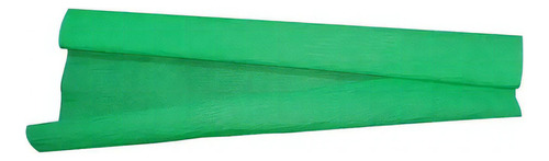 Papel Crepom 48cm X 2m Pacote Com 10 Unidades Cores Atacado Cor verde bandeira