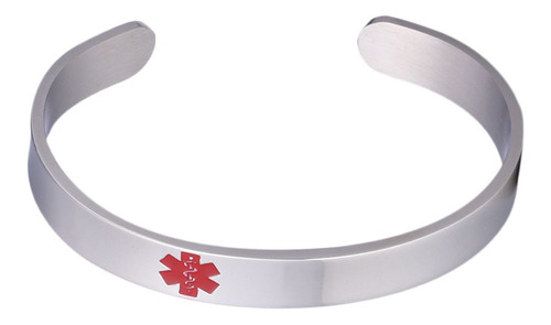 1 Pulsera Abierta Para Diabéticos Con Identificación Médica.