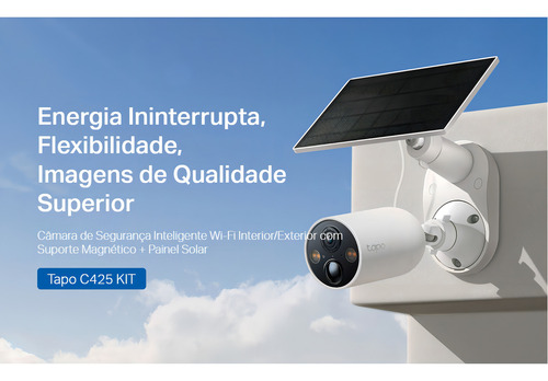 Câmera De Segurança Wi-fi Tp-link C425 Resolução 2k Qhd 4mp Preto