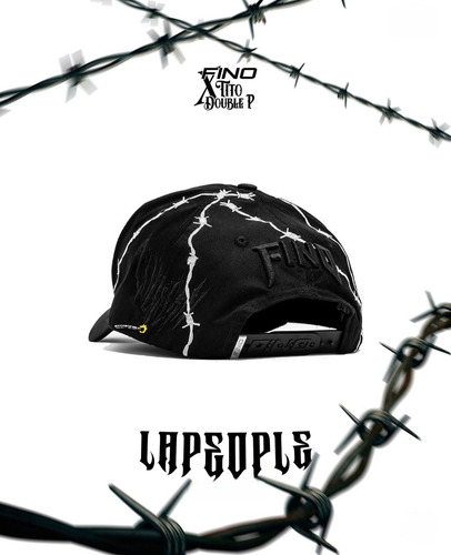 Gorra Fino X Tito Double P La People / Gallo Fino Full Set Negro Ajustable Lisa