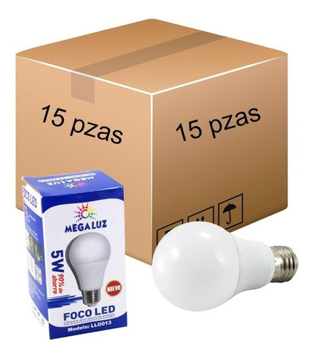 Paquete 15 Pzas Foco Bombilla Led 5w 400lm 50,000 Horas C8s