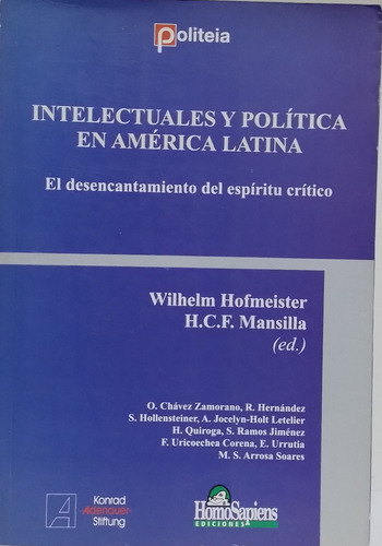 Intelectuales Y Política En A.  Latina- Hofmeister Mansilla