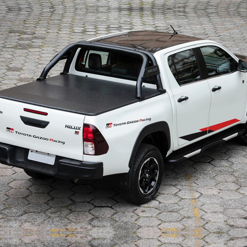 Adhesivo Hilux Gr para Toyota Gazoo Sport V6 Band, rojo/negro