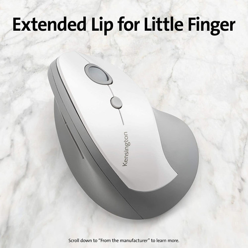Mouse Inalámbrico Kensington Pro Fit Ergo, Usb, Ergonómico