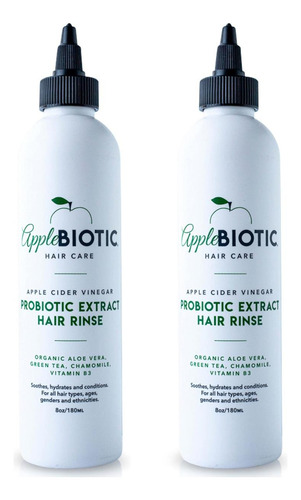 Enxágue De Cabelo Com Vinagre De Cidra, Pacote Com 2,
