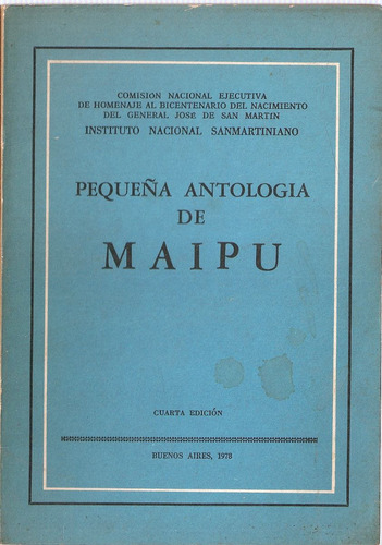 Pequeña Antologia De Maipu - San Martin