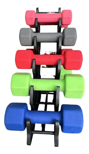 Set Mancuernas Multicolor Neoprene Total 30kg Gravity Xtreme