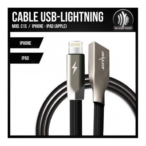 Cable Usb A Lightn - 1 Metro - Smartphone - Zealot C1s