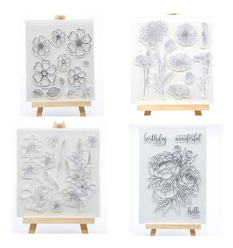 Bienvenido A Joyful Home Pcs  Set Flower Series Clear S...