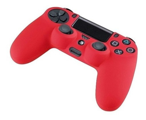 Funda Protector Silicona Control Ps4 Color Rojo - Revogames