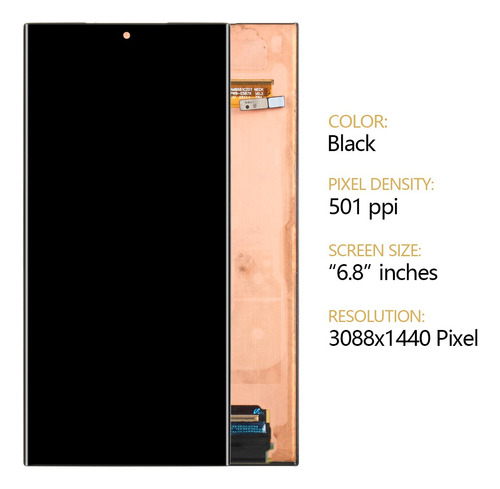 Srjtek Pantalla Original Para Samsung S23 Ultra 5g S918e/b