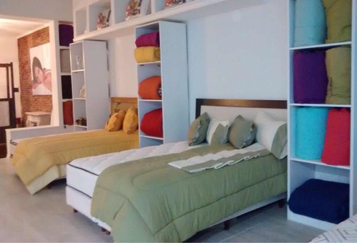 Combo +sommier+colchón 2 Pzas+ Acolchado+sábanas+almohadas