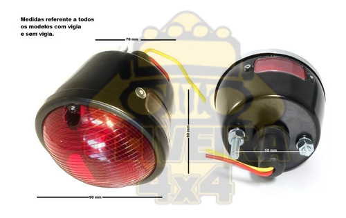 Imagem 3 de 5 de Lanterna Traseira Suzuki Intruder Adaptação, Com Vigia - Pt