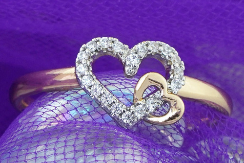 Imagen 4 de 10 de Anillos Compromiso Moda Oro Amarillo 18k Mujer Dama Elegante