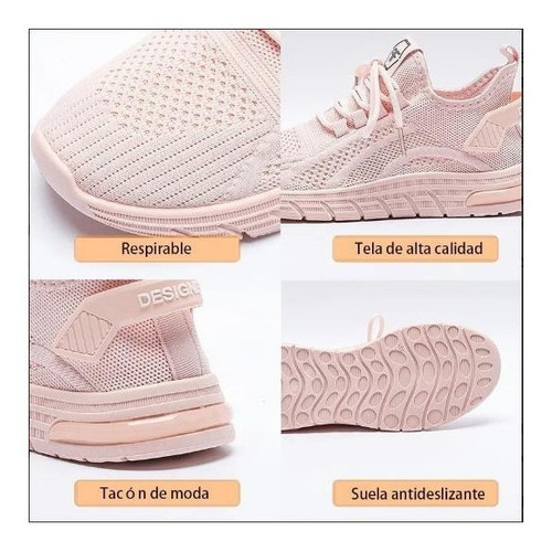 Zapatillas De Tenis Elásticas Antideslizantes Para Mujer