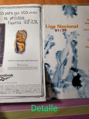 Album Figuritas Olé Liga Nacional - Muy Bueno - Está Manu! (Usado)