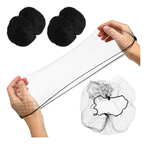 100 Unidades De Malla Elástica Invisible Para El Cabello (ne