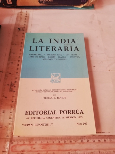 La India Literaria Teresa E Rohde Porrúa