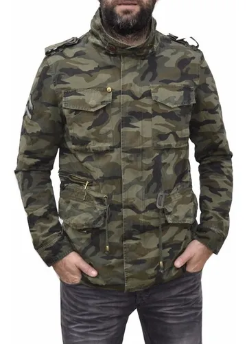 Chaqueta militar camuflaje clearance hombre