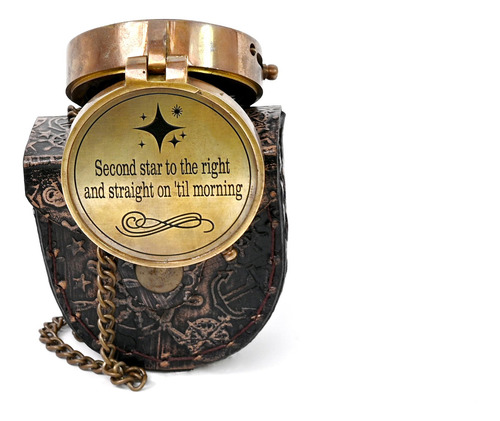 Brújula De Bronce Personalizada Para Especiales