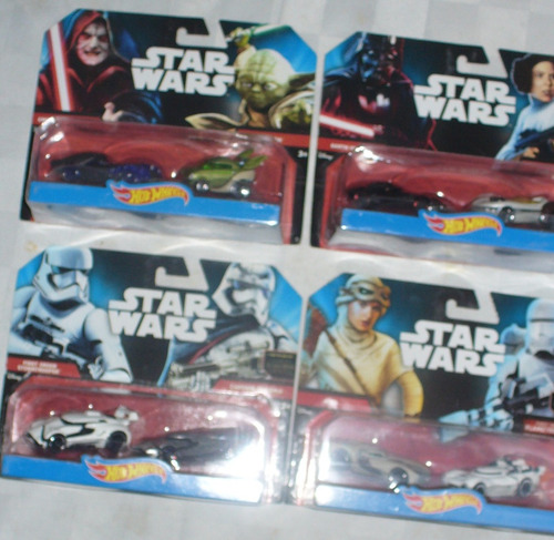 Hot Wheels Star Wars Leia, Palpatine, Phasma, Rey, Yoda, Vad