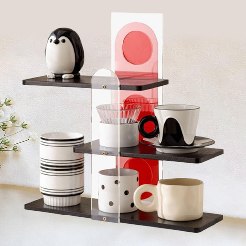 Soporte Para Tazas De Café De 3 Niveles, Estante De Negro