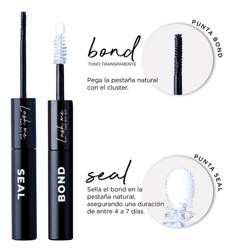 Jglashes Lash Me. Pro Artist Kit Extensiones De Pestañas Diy Color Ride or die 30cc y 50cc Bond negro Espesor 1 mm Largo 10 mm Tipo de curvatura D