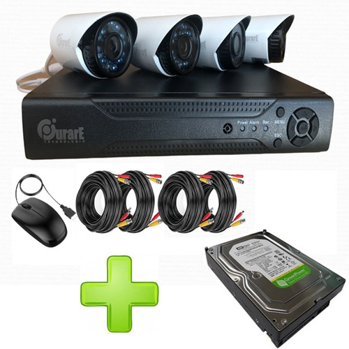 Kit Seguridad Full Hd Dvr + 4 Camaras Hd 1.3 Mp Mli