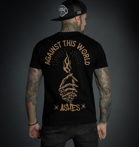 Playera Against The World  Ashes