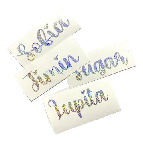 Nombre Personalizado En Vinil 5 Cm 20 Piezas