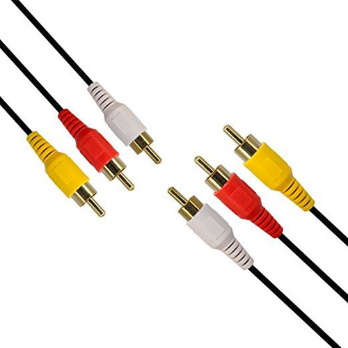 Cable Rca A Rca 3x3 1.5 Metros Macho Cable Audio Y Video