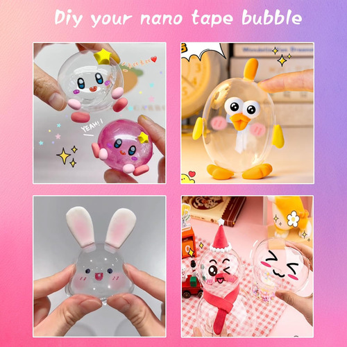 Kit 5 Pack Nano Tape: Burbujas Elásticas Con Doble Adhesión
