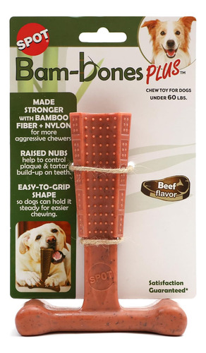 Spot Bam-bones Plus T Bone - Bamboo Fiber & Nylon, Durabl...