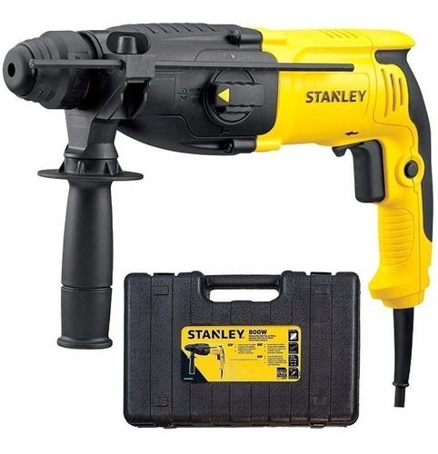Imagen 1 de 8 de Rotomartillo Taladro Percutor Stanley Shr263 800w + Maletin