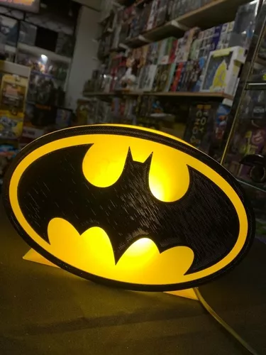 Lampara Logo Batman Impresión 3d Batilampara