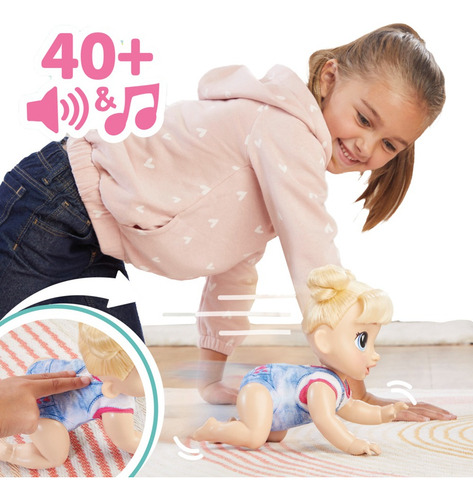 Baby Alive Muñeca Electrónica Harper Hugs de Pelo Rubio